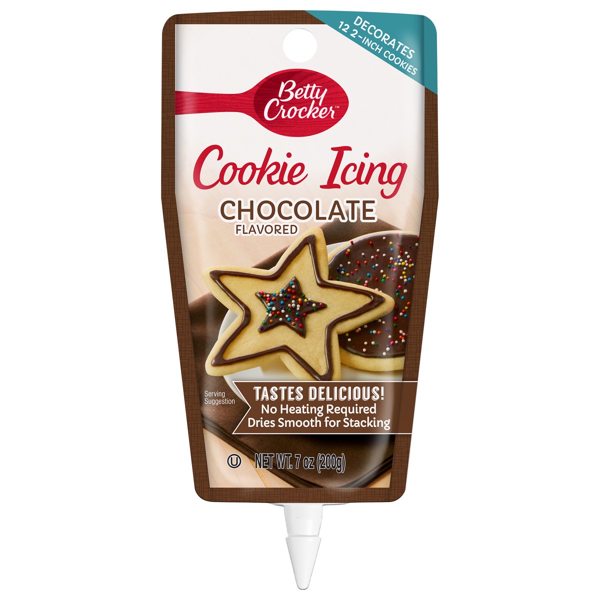 slide 1 of 1, Betty Crocker Chocolate Flavored Cookie Icing 7 oz, 7 oz
