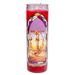 Continental Candle Jar Candle Justo Juez Red