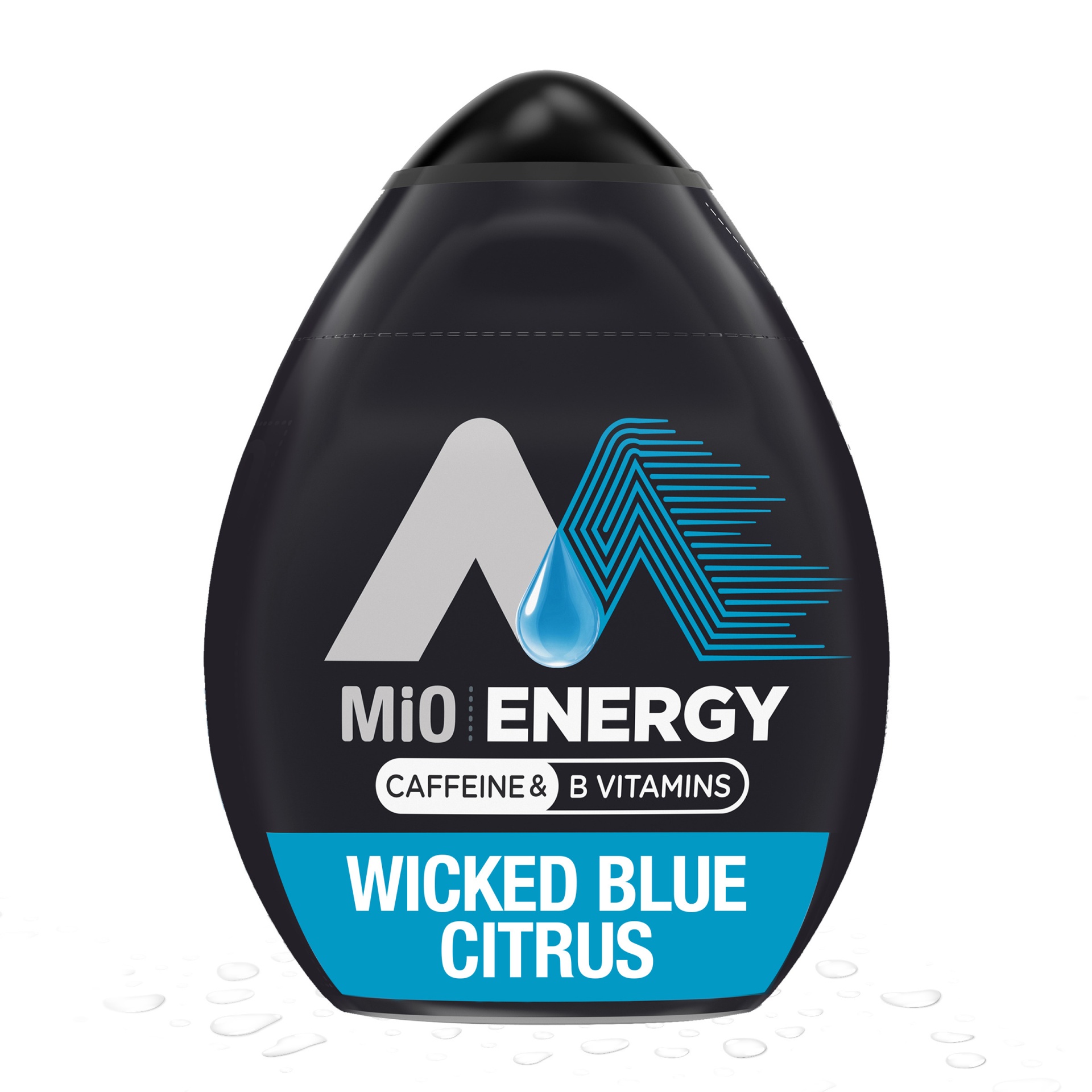 slide 1 of 5, MiO Energy Wicked Blue Citrus Naturally Flavored Liquid Water Enhancer with Caffeine & B Vitamins Bottle, 1.62 fl oz