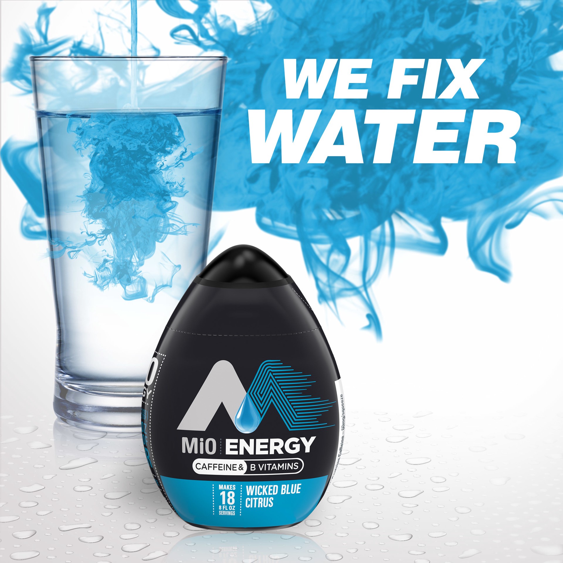 slide 3 of 5, MiO Energy Wicked Blue Citrus Naturally Flavored Liquid Water Enhancer with Caffeine & B Vitamins Bottle, 1.62 fl oz