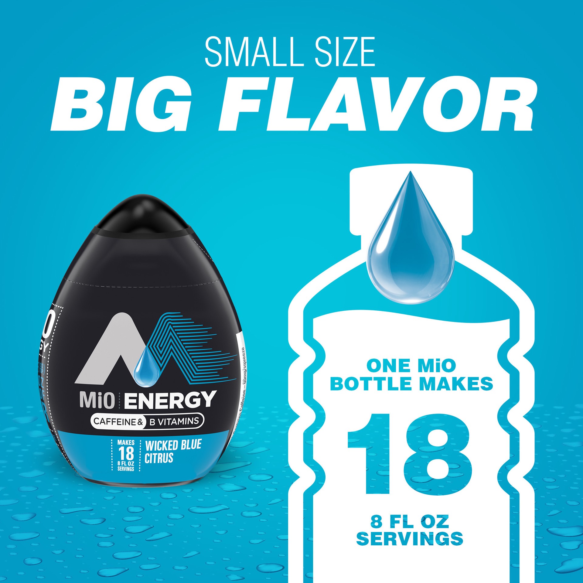 slide 5 of 5, MiO Energy Wicked Blue Citrus Naturally Flavored Liquid Water Enhancer with Caffeine & B Vitamins Bottle, 1.62 fl oz