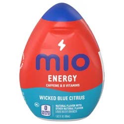 MiO Wicked Blue Citrus Naturally Flavored Liquid Water Enhancer with Caffeine & B Vitamins, 1.62 fl oz Bottle