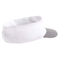 slide 2 of 5, MISSION White Cooling Visor, 1 ct