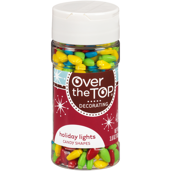 slide 1 of 1, Over The Top Holiday Lights Candy Shapes, 3.6 oz