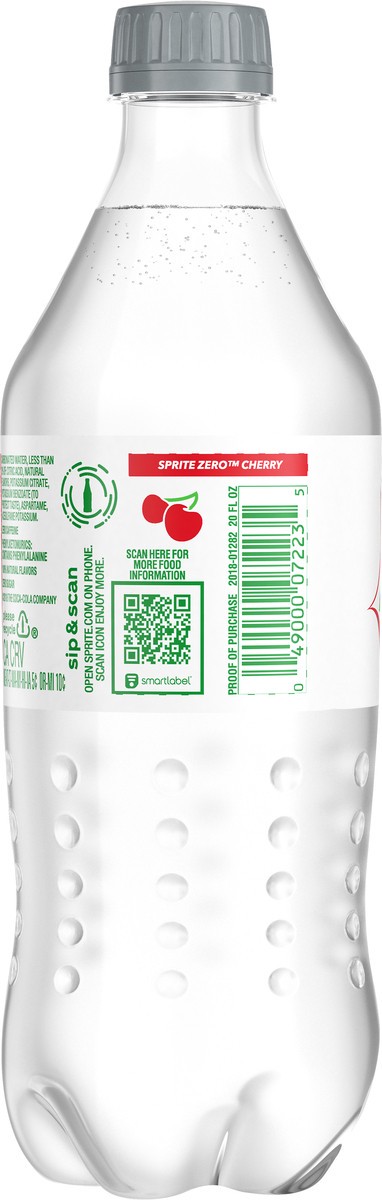 slide 2 of 8, Sprite Cherry Zero Sugar Bottle- 20 fl oz, 20 fl oz