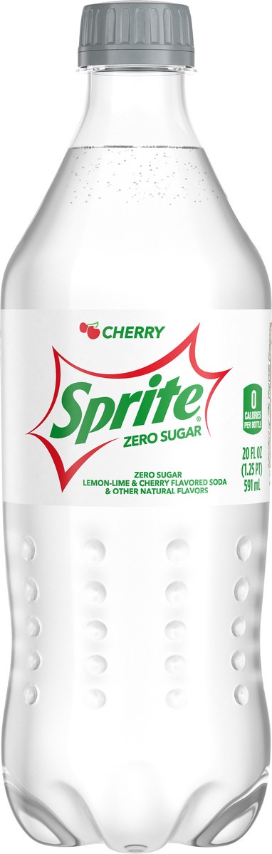 slide 7 of 8, Sprite Cherry Zero Sugar Bottle- 20 fl oz, 20 fl oz