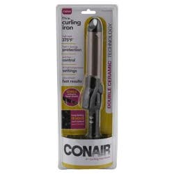 Conair Double Ceramic Curling Iron In White/Gold