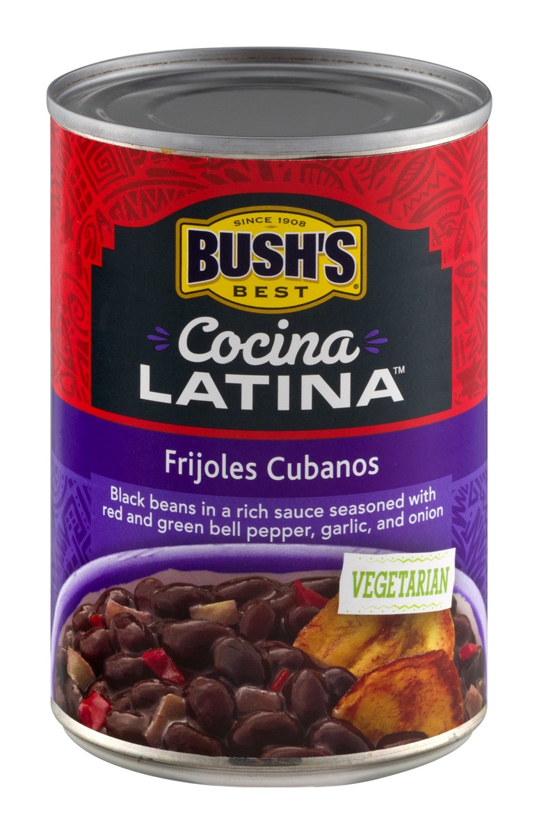 slide 1 of 1, Bush's Best Cocina Latina Frijoles Cubanos, 15 oz