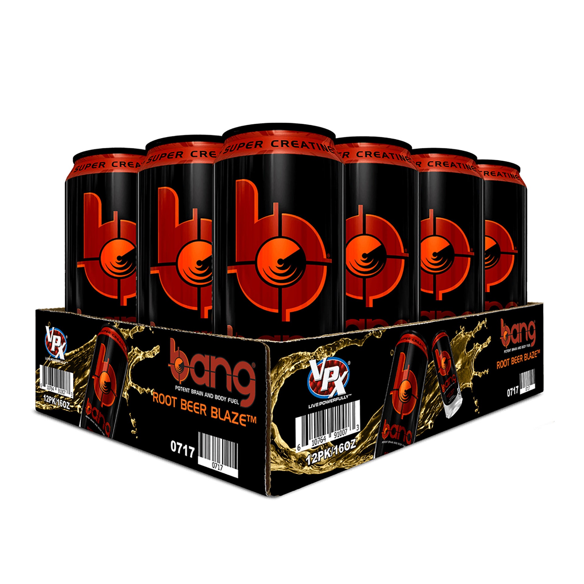 slide 1 of 1, Bang Energy Drink - Root Beer Blaze - 12 ct, 12 ct