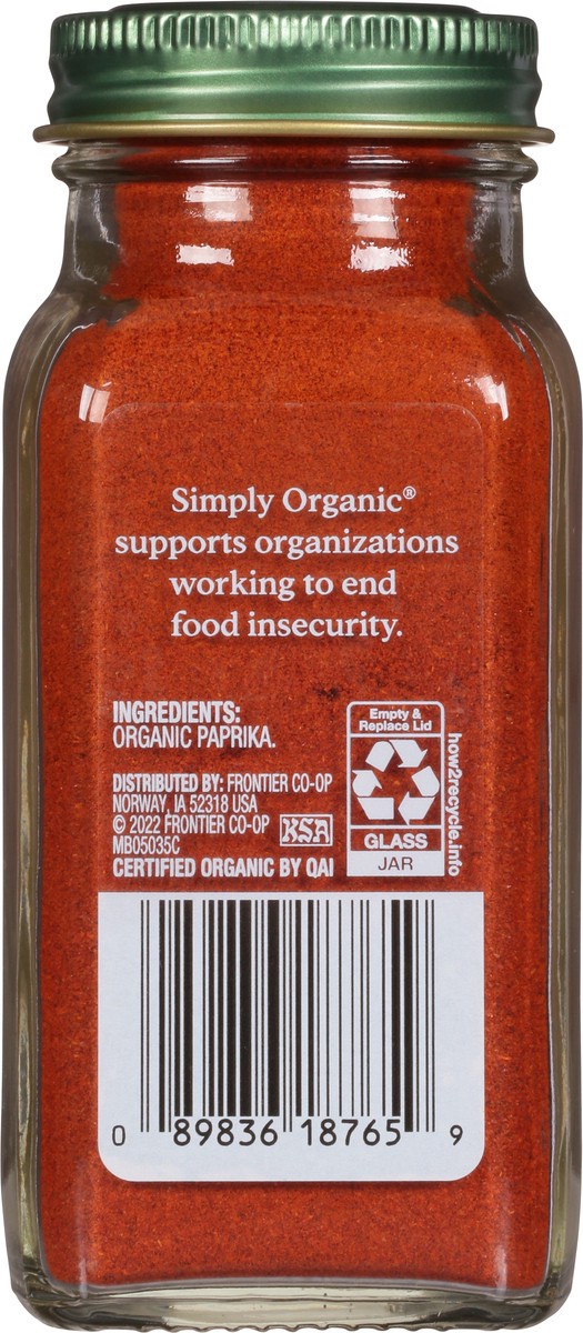 slide 3 of 9, Simply Organic Paprika, 2.96 oz