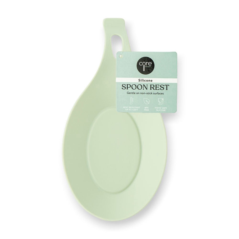 slide 3 of 3, Core Kitchen™ Silicone Spoon Rest Sage, 1 ct