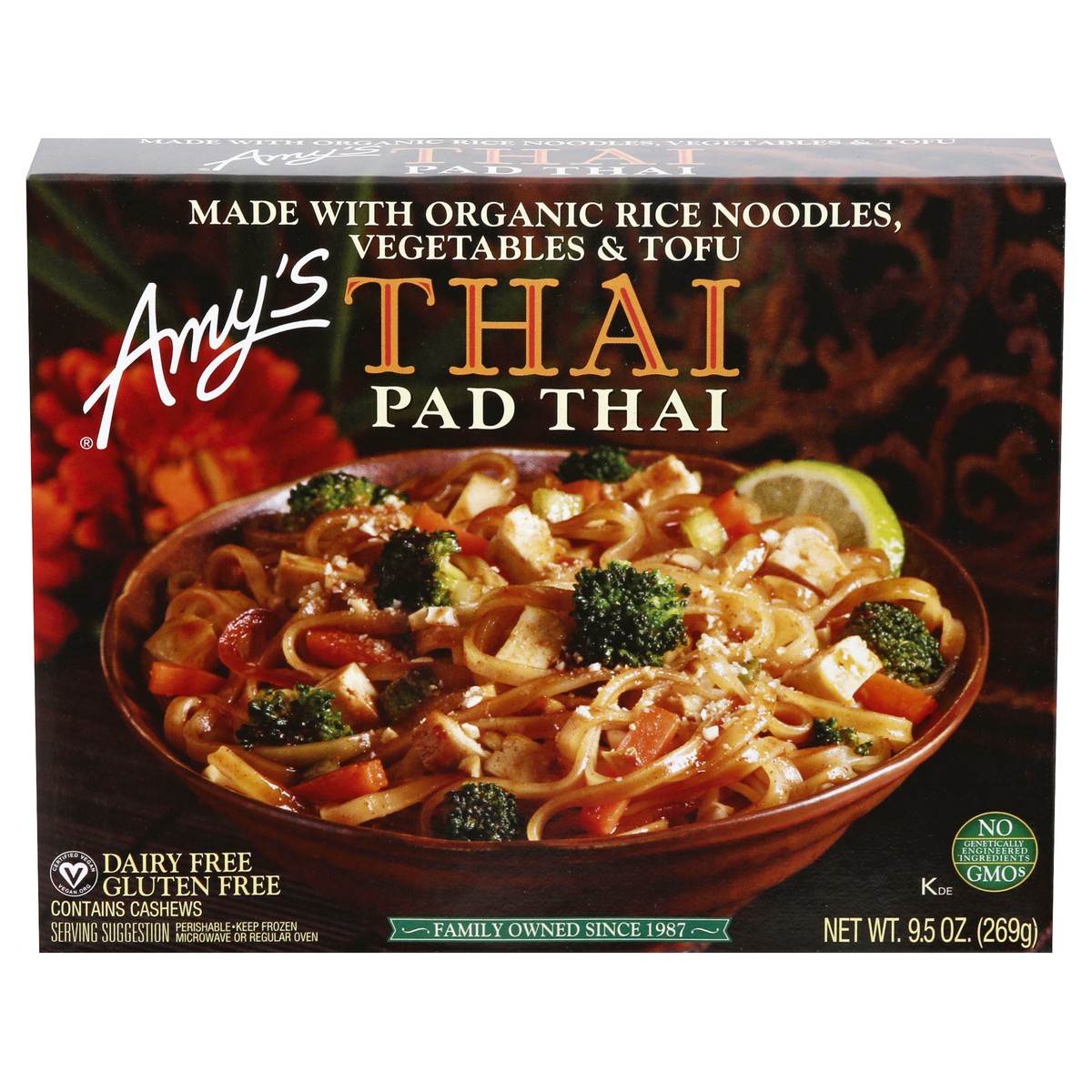 slide 1 of 9, Amy's Kitchen Pad Thai, 9.5 oz