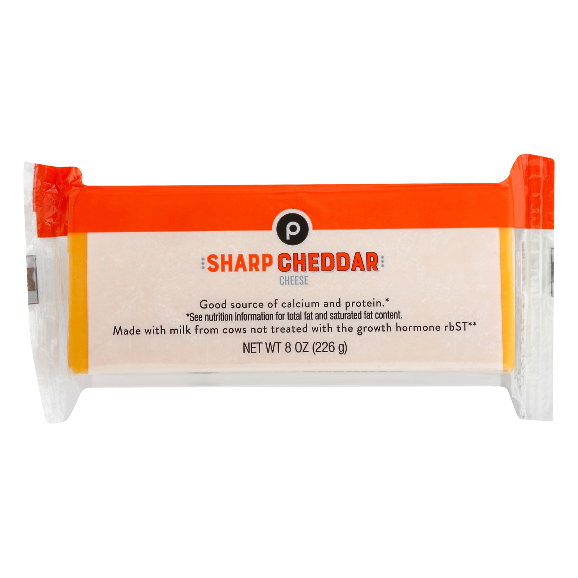 slide 1 of 1, Publix Sharp Cheddar Cheese, 8 oz