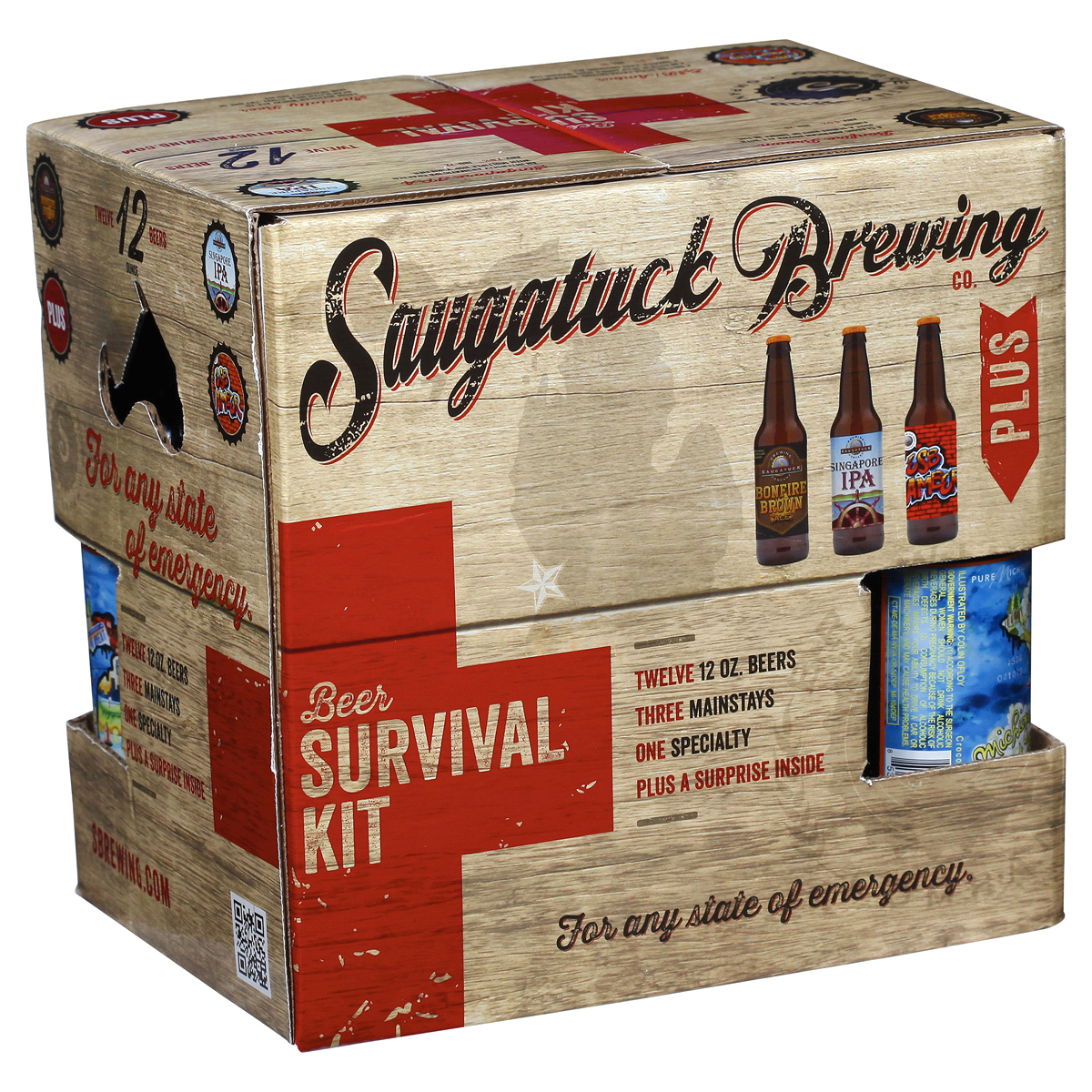 slide 5 of 5, Saugatuck Brewing Happy Pack, 144 fl oz