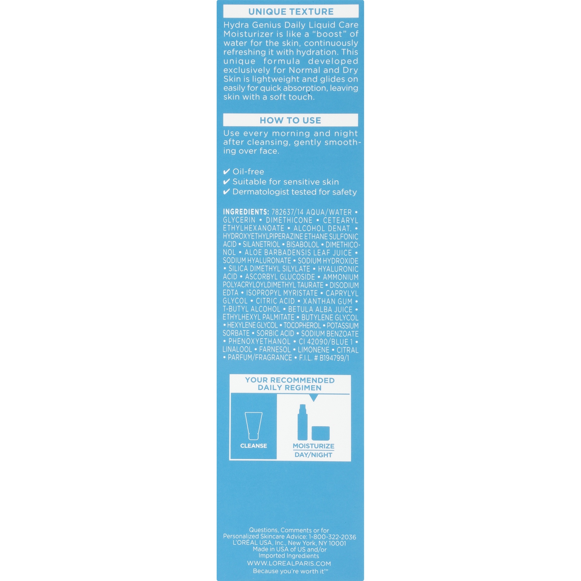 slide 5 of 8, L'Oréal Hydra Genius For Normal/Dry Skin, 3.04 fl oz