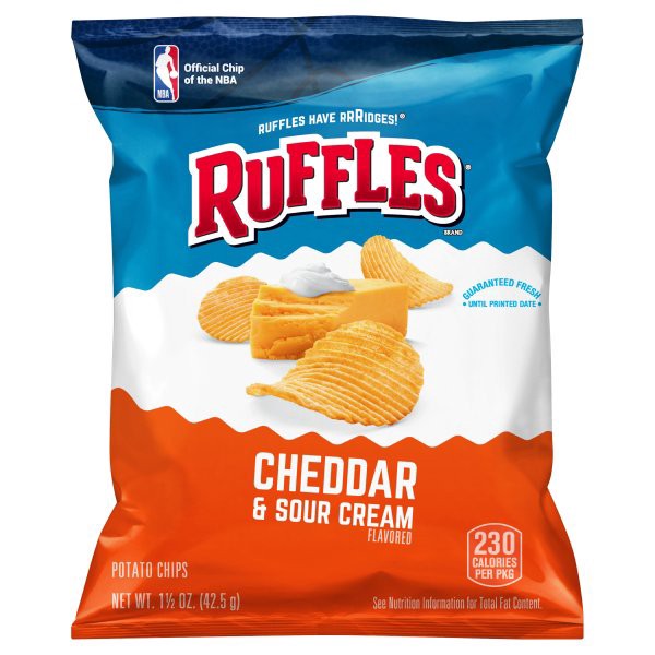 Frito-Lay Ruffles Cheddar Sour Cream Potato Chips 1.5 oz | Shipt