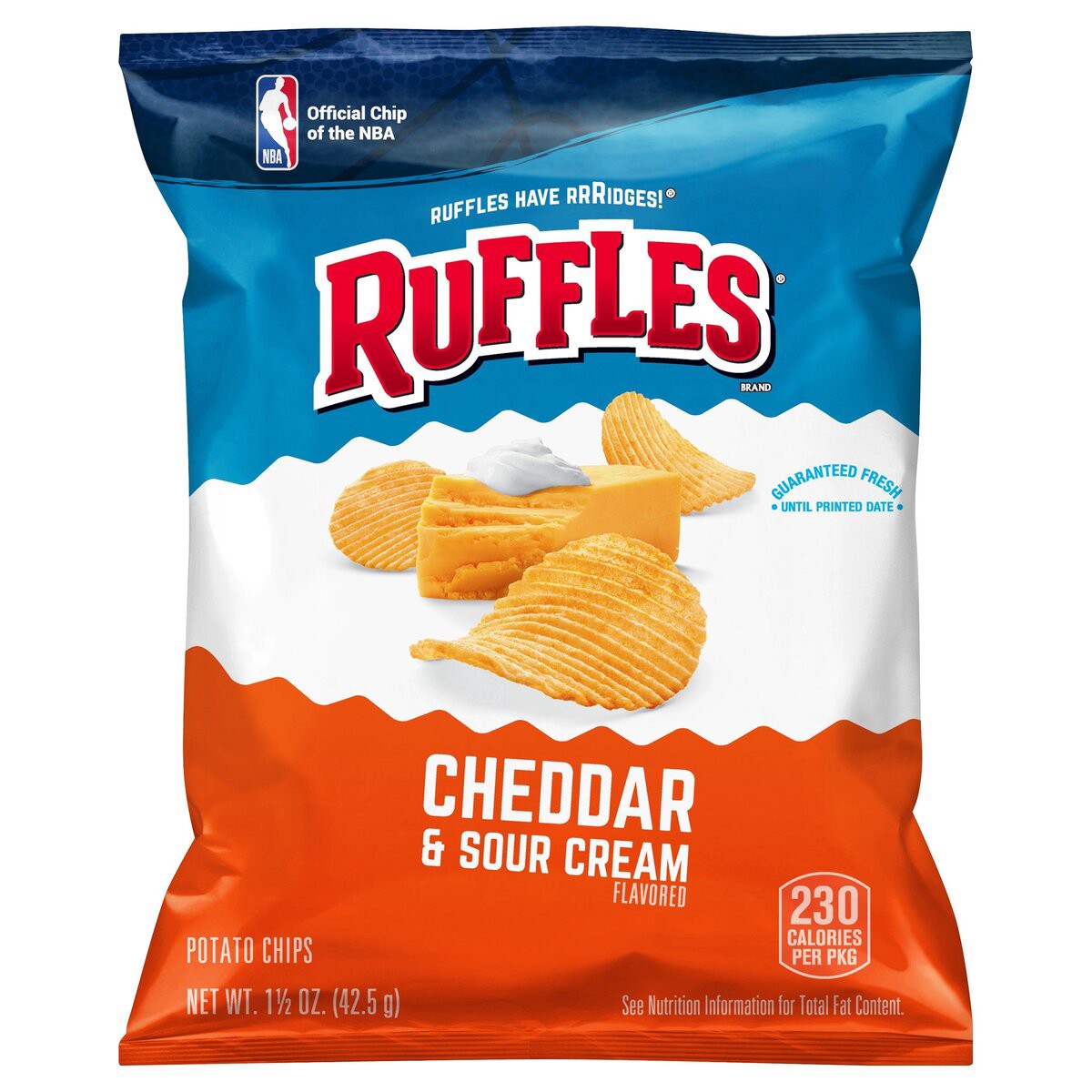 slide 1 of 3, Ruffles Potato Chips, 1.5 oz