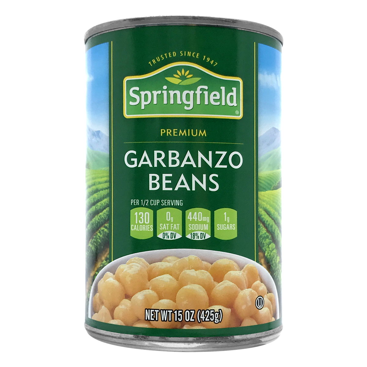 slide 1 of 1, Springfield Garbanzo Beans, 15 oz