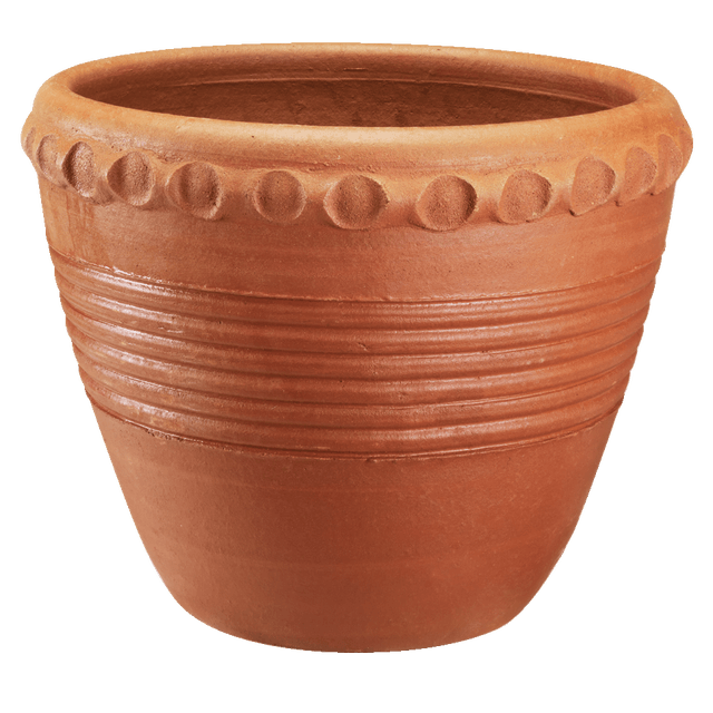 slide 1 of 1, LAWN AND GARDEN Vbbc 14" Terracott Ornate Vase, 14 in