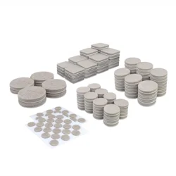 Super Sliders Assorted Beige Felt Pads Value Pack