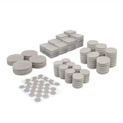 Super Sliders Assorted Beige Felt Pads Value Pack