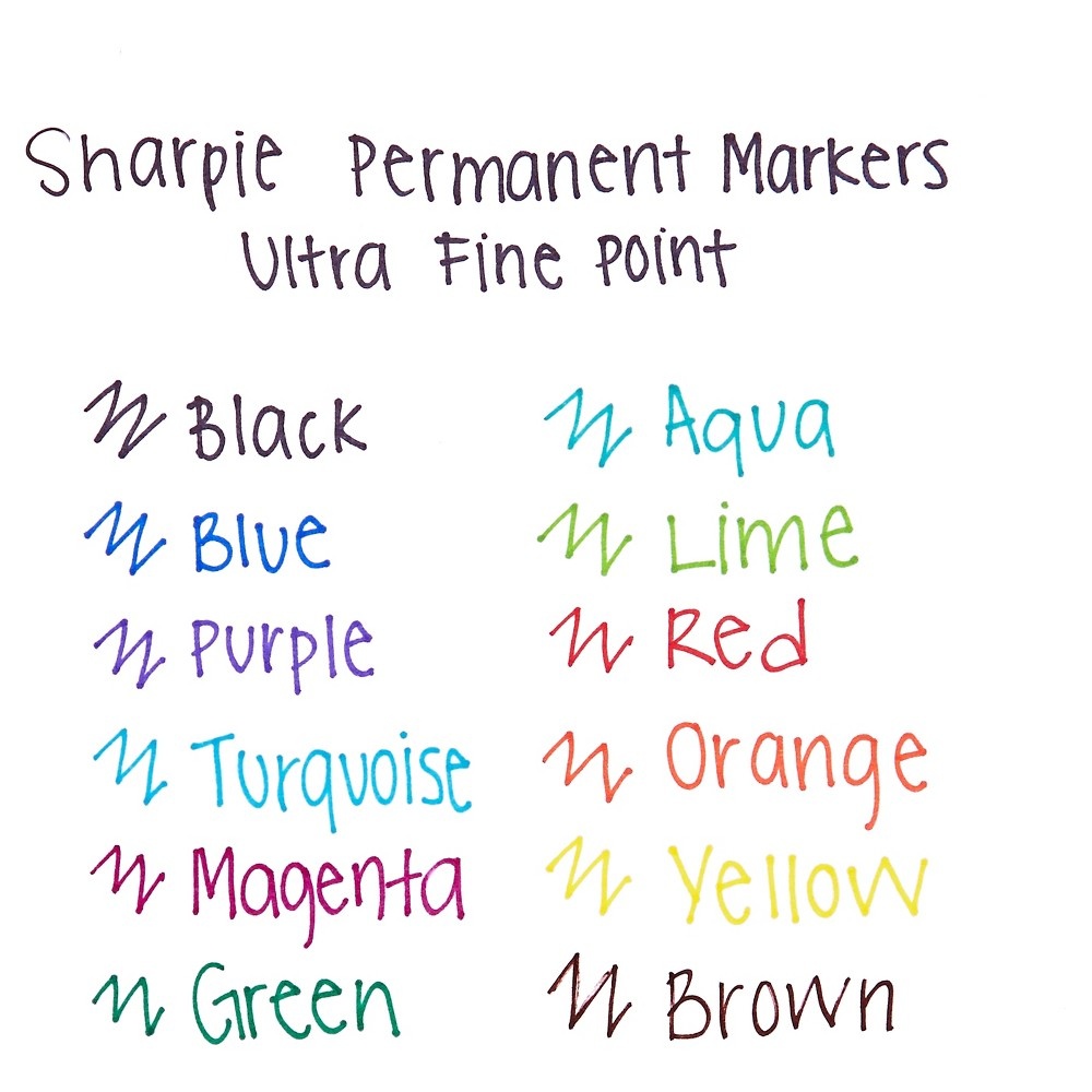 SHARPIE MARKER PERM ULTRA FINE BLACK 5 CT