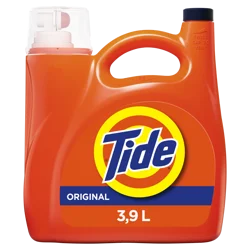Tide Laundry Detergent Liquid, Original Scent, 100 Loads, 125 fl oz, Works on 100% of Common Stains