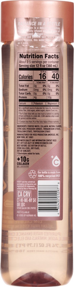 slide 8 of 9, Voss +Collagen Berry Fruit Essence Purified Water - 28.74 fl oz, 28.74 fl oz