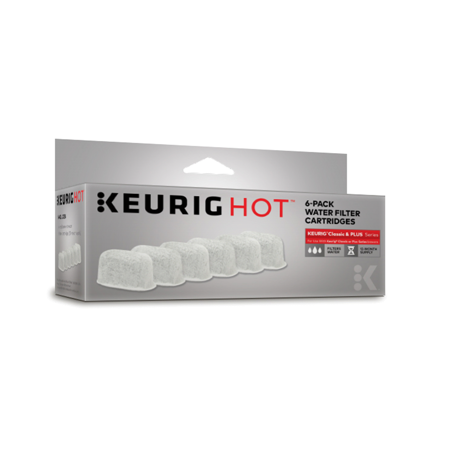 slide 1 of 2, Keurig Water Filter Refill Cartridges, 6 Count, for Use with Keurig K-Cup Pod Coffee Makers, 6 ct