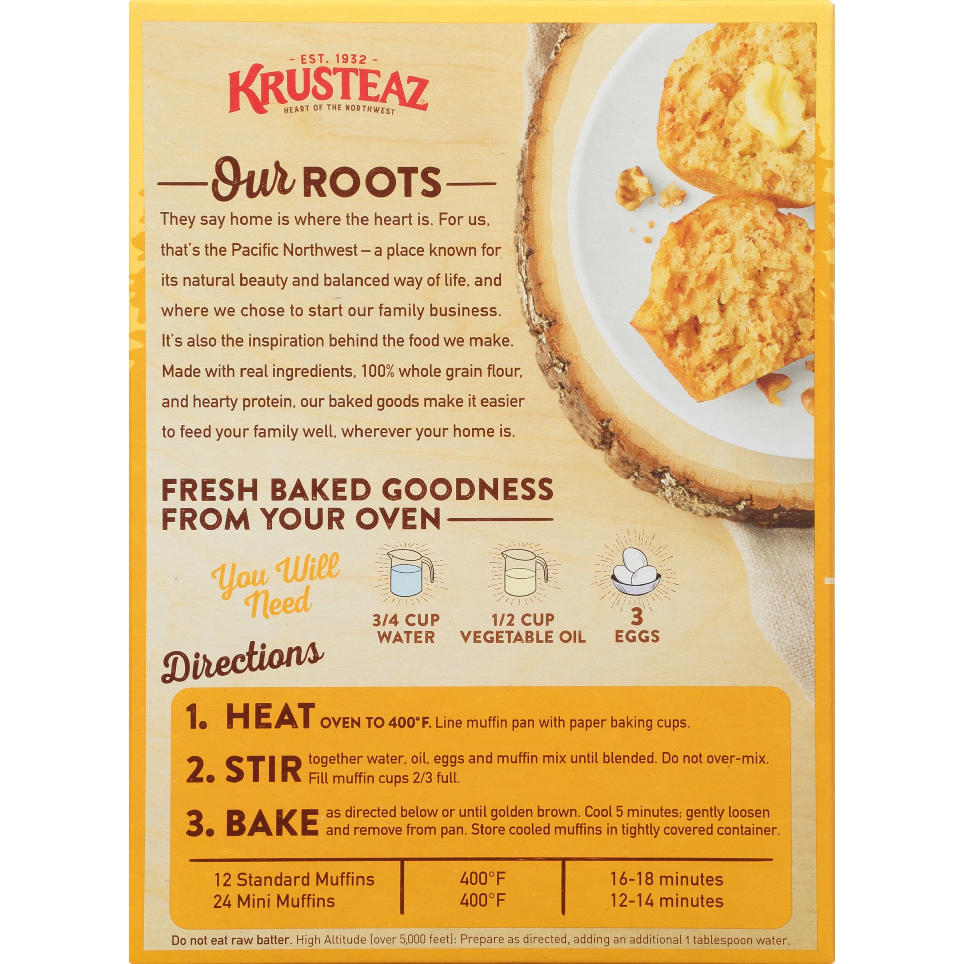 slide 8 of 8, Krusteaz Banana Nut Protein Muffin Mix, 20 oz