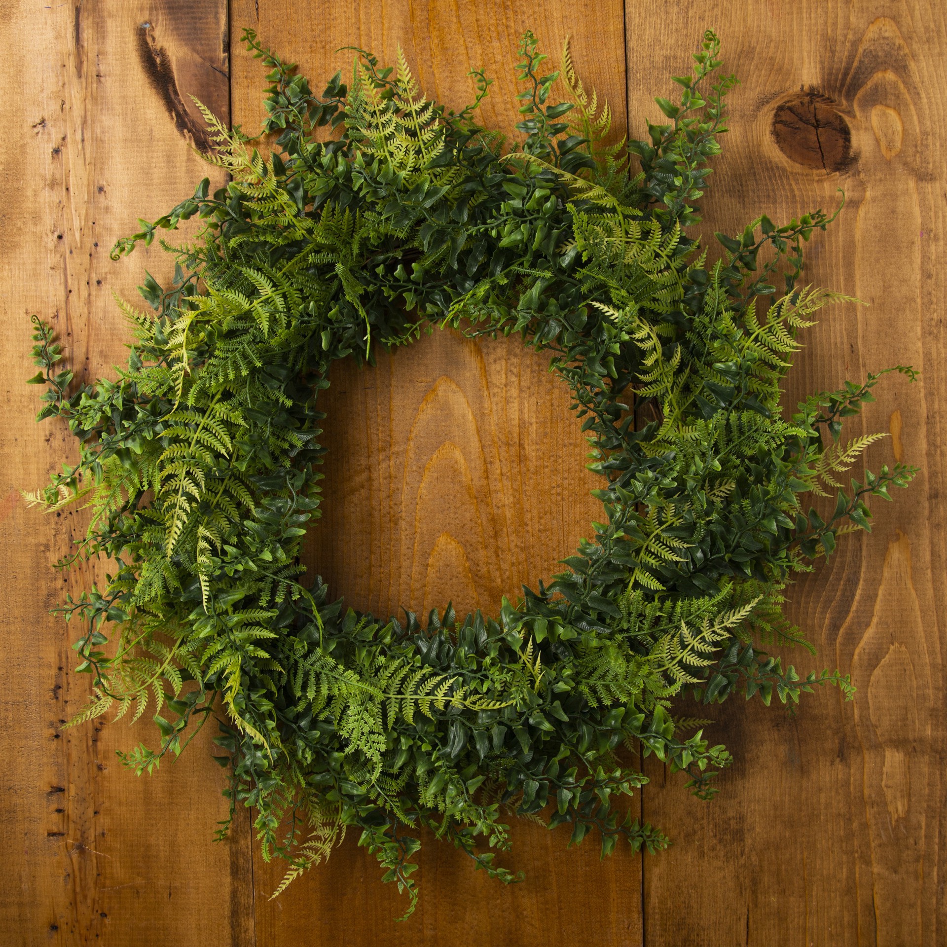 slide 5 of 5, 20" Mixed Greenery & Leaves Wreath By Ashland, 20 in x 20 in x 3 in