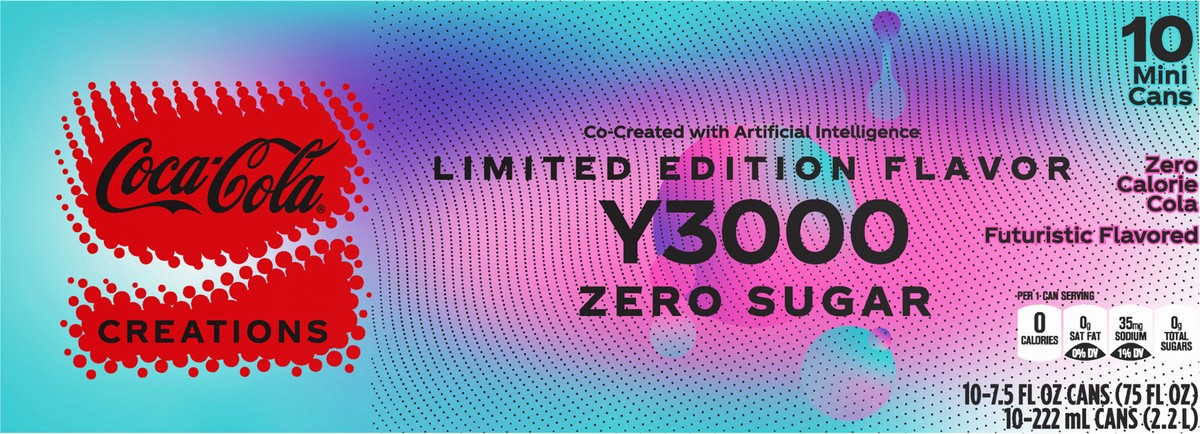 slide 11 of 13, Coca-Cola Zero Sugar Y3000 Fridge Pack Cans, 7.5 fl oz, 10 Pack, 10 ct; 7.5 fl oz