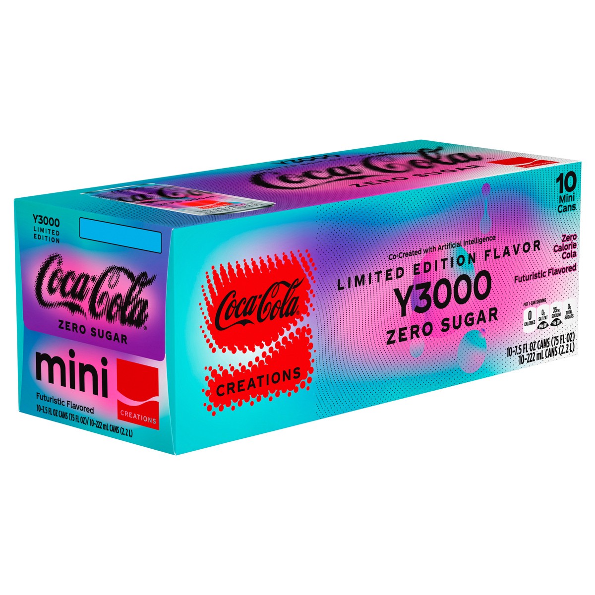slide 5 of 13, Coca-Cola Zero Sugar Y3000 Fridge Pack Cans, 7.5 fl oz, 10 Pack, 10 ct; 7.5 fl oz