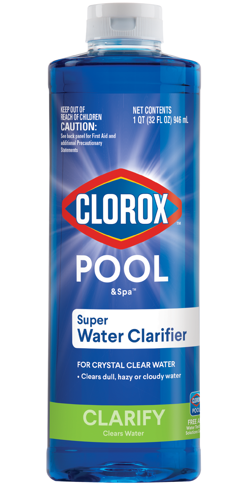 slide 1 of 6, Clorox Pool&Spa Super Water Clarifier 32-oz Pool Water Clarifier, 1 ct