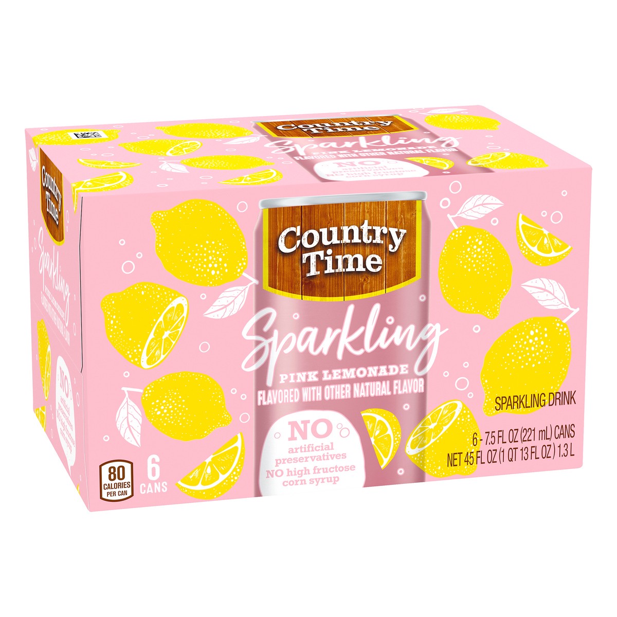 slide 10 of 10, Country Time Sparkling Pink Lemonade, 6 ct - 7.5 fl oz Cans, 6 ct; 7.5 fl oz