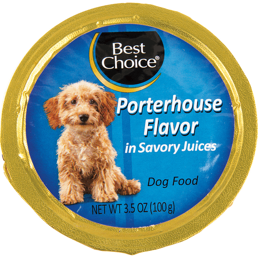 slide 1 of 1, Best Choice Porter House Flavor Dog Food Cup, 3.5 oz