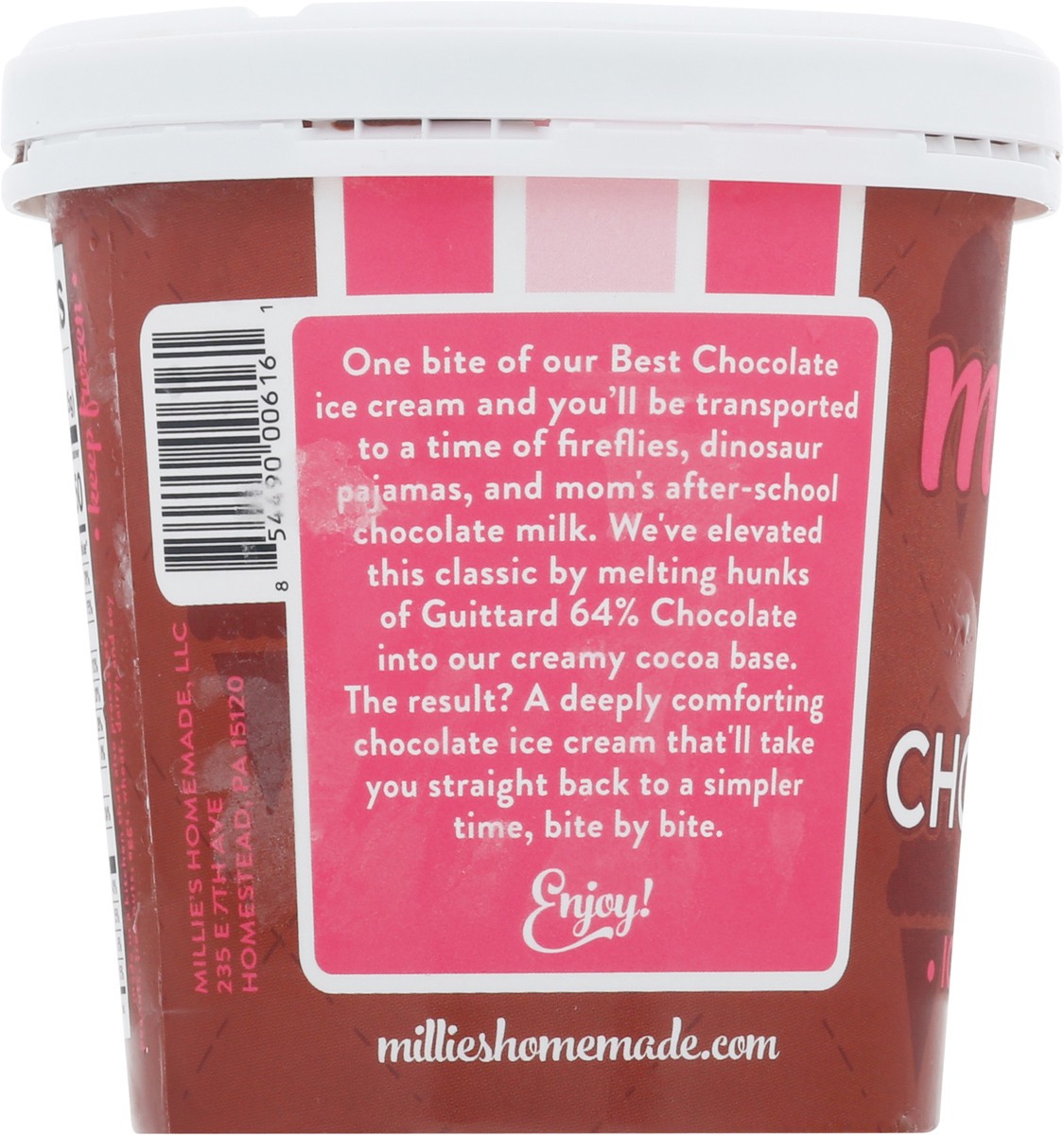 slide 8 of 9, Millie's Best Chocolate Ice Cream 1 pt, 1 pt