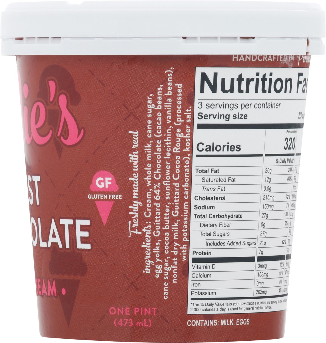 slide 3 of 9, Millie's Best Chocolate Ice Cream 1 pt, 1 pt