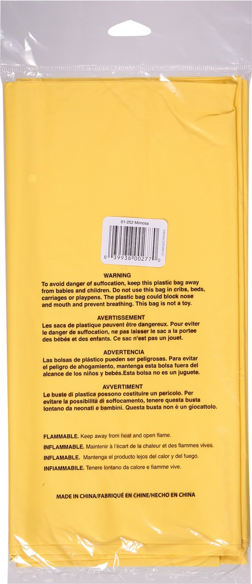 slide 4 of 10, Touch of Color Mimosa Plastic Tablecover 1 ea, 1 ct
