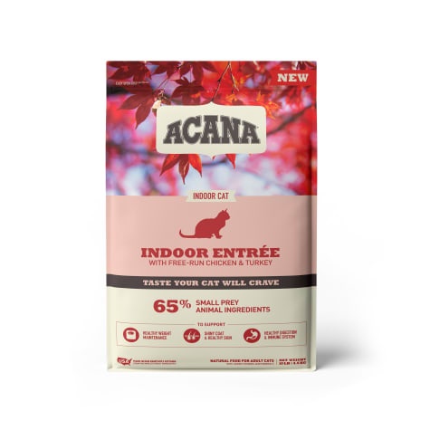 slide 1 of 1, ACANA Indoor Entree Dry Cat Food, 10 lb