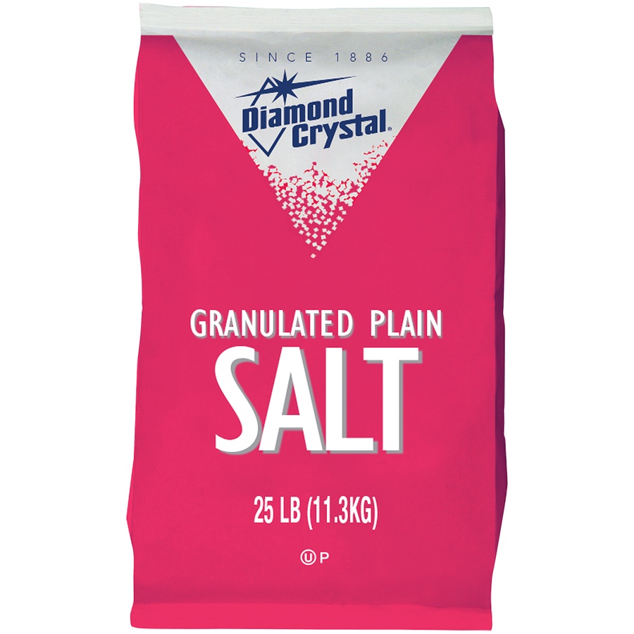 slide 1 of 2, Diamond Crystal Granulated Salt, 25 lb