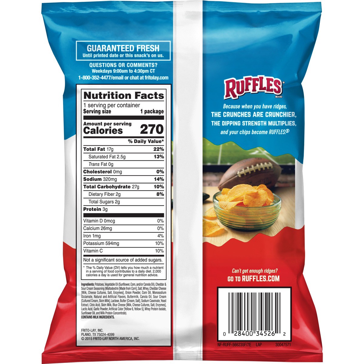 slide 3 of 5, Ruffles Potato Chips, 1.75 oz