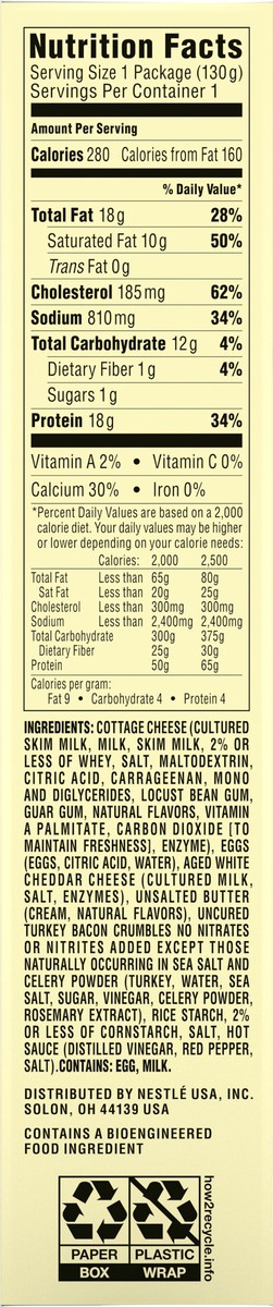 slide 8 of 9, Life Cuisine Frozen Meal Turkey Bacon & Aged White Cheddar Egg Bites, Carb Wise Microwave Meal, Carb Conscious Frozen Snacks, 4.5 oz