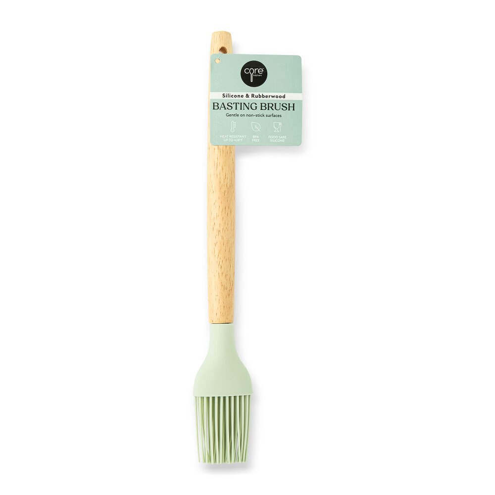 slide 3 of 3, Core Kitchen™ Silicone Basting Brush Sage, 1 ct