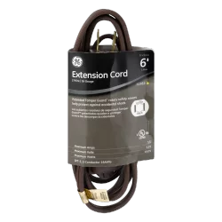 Ge Extension Cord 6Ft Brown