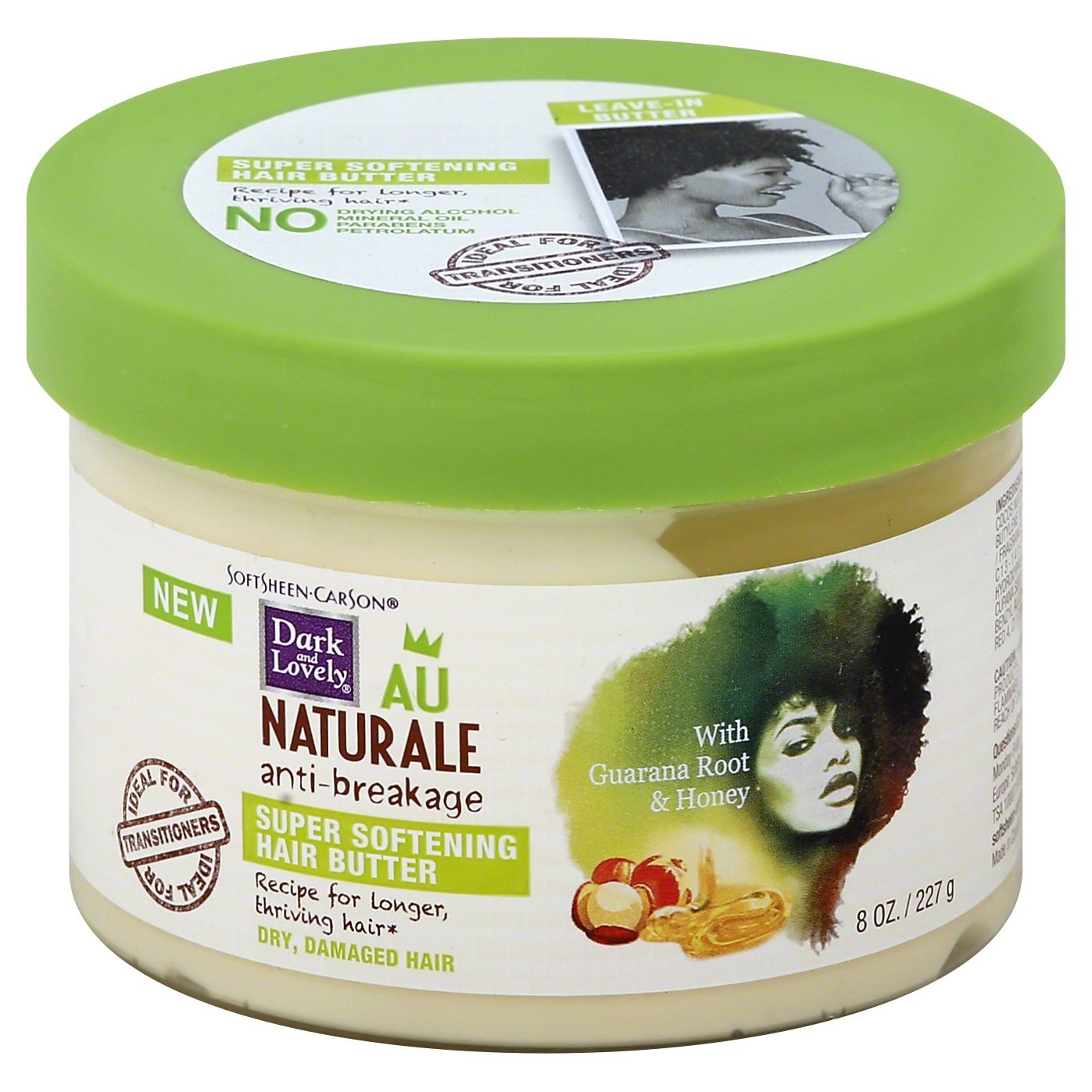 slide 1 of 3, Dark And Lovely Au Naturale Anti Breakage Hair Butter with Guarana Root & Honey, 8 oz