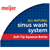 slide 6 of 21, Meijer Sinus Wash System with Soft Tip Squeeze Bottle, 1 Kit, 1 ct