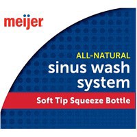 slide 7 of 21, Meijer Sinus Wash System with Soft Tip Squeeze Bottle, 1 Kit, 1 ct