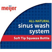 slide 4 of 21, Meijer Sinus Wash System with Soft Tip Squeeze Bottle, 1 Kit, 1 ct