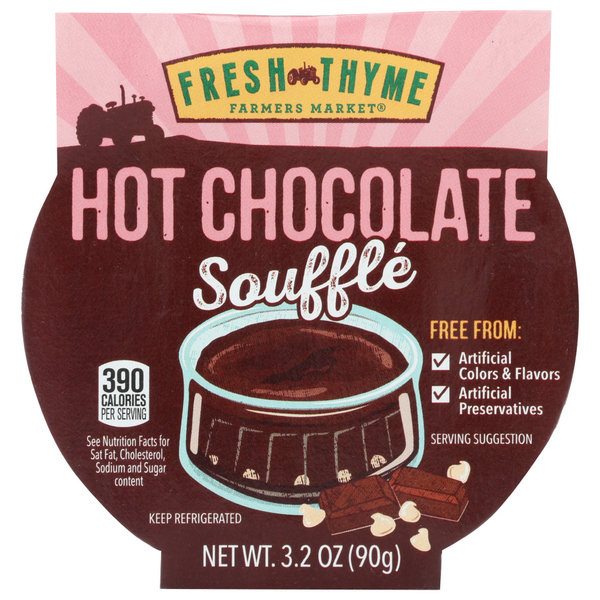 slide 1 of 1, Fresh Thyme Hot Chocolate Souffl, 3.2 oz